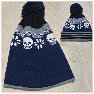 Skull Beanie hat skull and snowflake cap